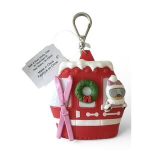 Bath & Body Works Mrs. Claus Ski Lift Gondola Pocketbac Hand Sanitizer Holder
